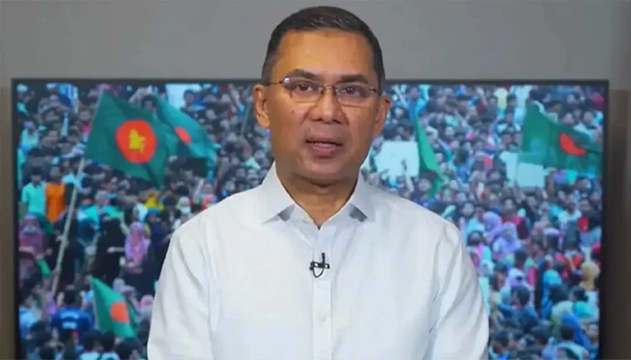 ‘দুর্বল’ সরকারকে হুমকি ধামকি না দিয়ে ভোটে জনগণের মুখোমুখি হওয়ার আহ্বান তারেক রহমানের