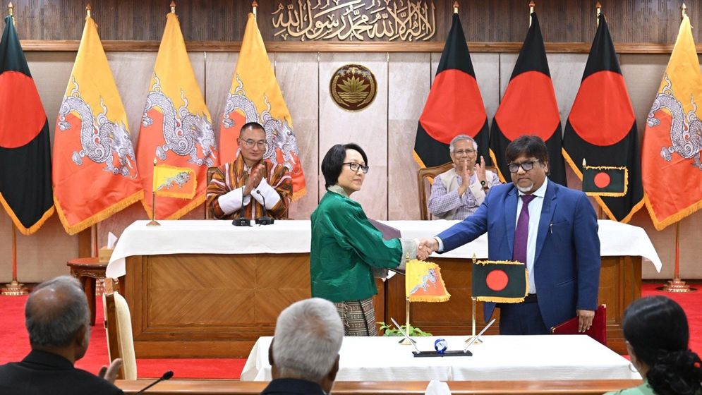 বাংলাদেশ ও ভুটানের মধ্যে দুটি সমঝোতা স্মারক সই