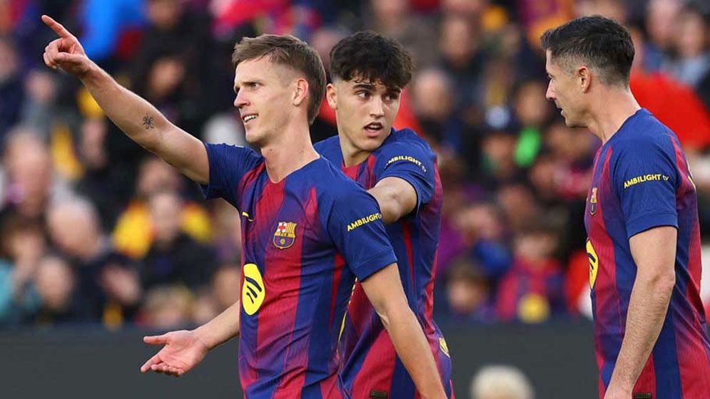 দাপুটে জয়ে রিয়ালকে টপকে শীর্ষে বার্সেলোনা