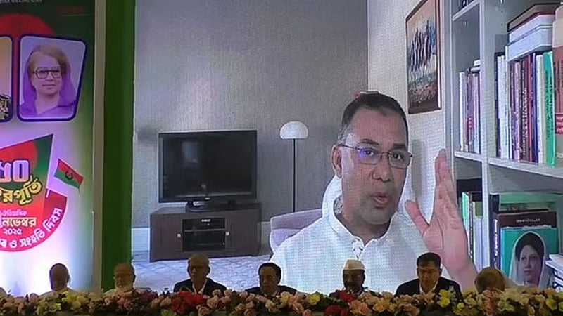 দুর্বল সরকারকে হুমকি না দিয়ে জনগণের মুখোমুখি হোন: তারেক রহমান