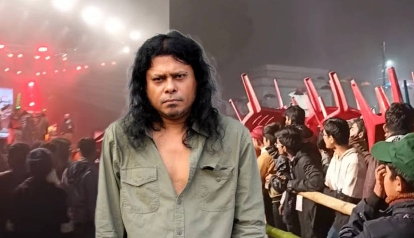 ফরিদপুরে জেমসের কনসার্টে হামলা-ভাঙচুর