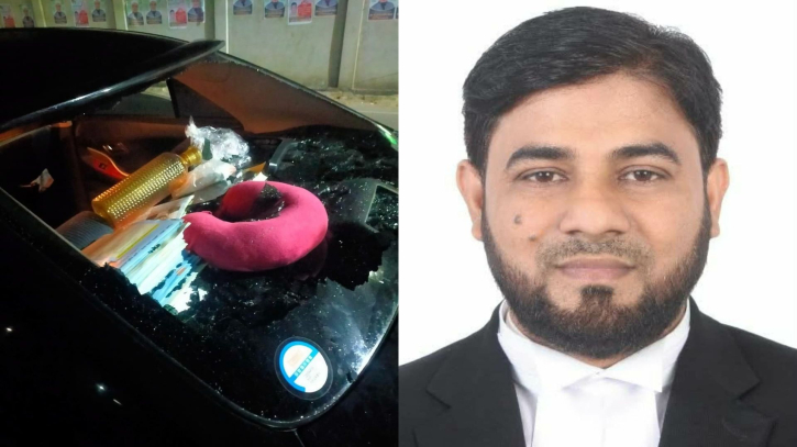 ভোলা-২ আসনের স্বতন্ত্র প্রার্থী খোকনের গাড়ি ভাংচুর