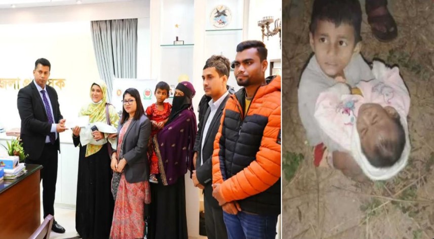 রাস্তা থেকে উদ্ধার হওয়া সেই ২ শিশুর দায়িত্ব নিলেন ডিসি জাহিদুল