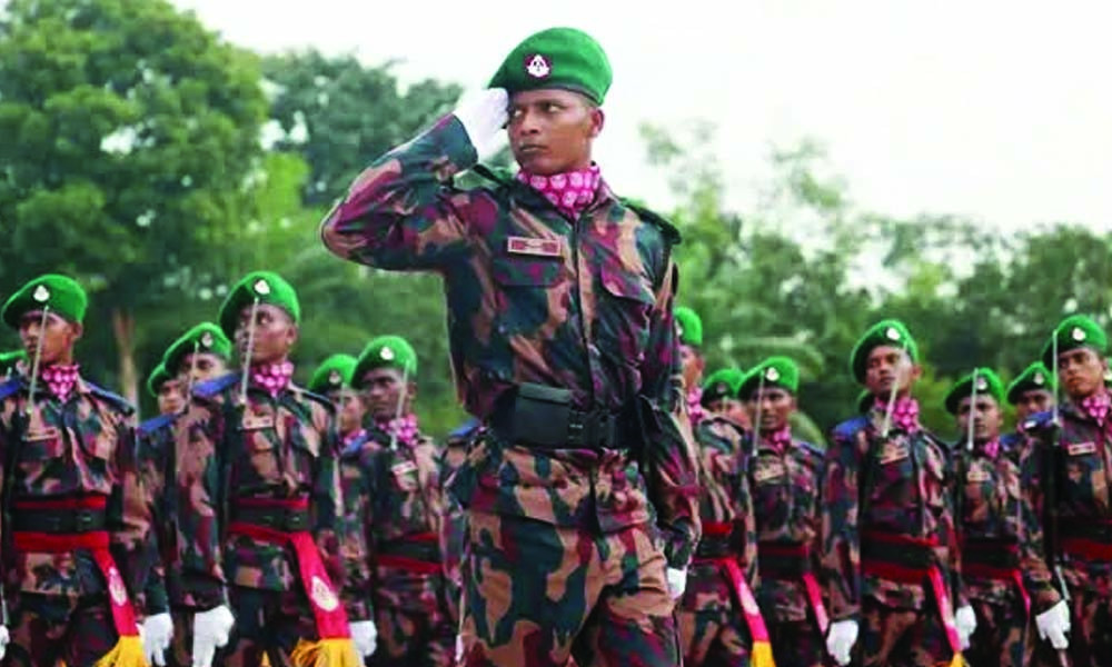 আজ বিজিবি’র ১০৪তম রিক্রুট ব্যাচের প্রশিক্ষণ সমাপনী কুচকাওয়াজ