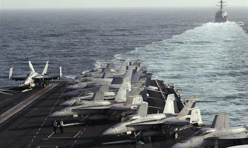 মধ্যপ্রাচ্যে পৌঁছেছে মার্কিন বিমানবাহী রণতরী