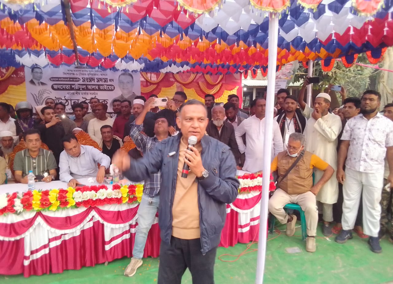 কুলিয়ারচরের সালুয়া ইউনিয়নে বিএনপি প্রার্থী শরীফুল আলমের দিনব্যাপী গণসংযোগ