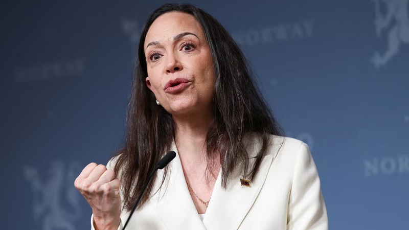 যুক্তরাষ্ট্র মাদুরোকে আটক করার পর ভেনেজুয়েলায় সরকার পরিবর্তনের ডাক দিলেন মাচাদো