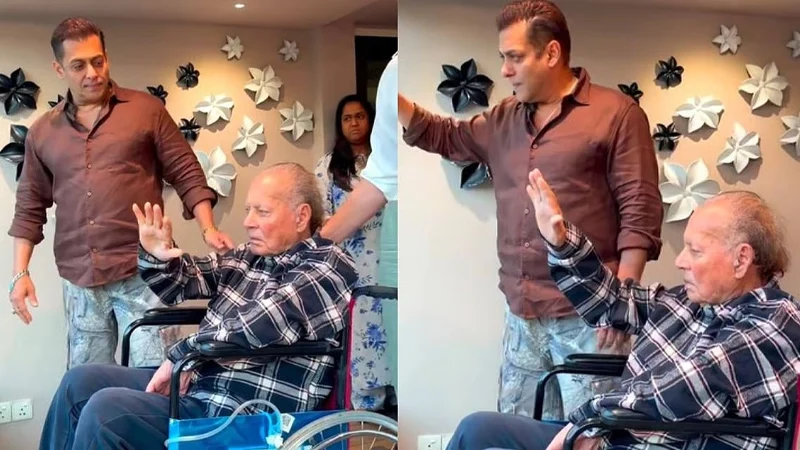 এবারও নিরাশ করেননি সালমান, দেখা দিলেন অসুস্থ বাবাকে নিয়ে